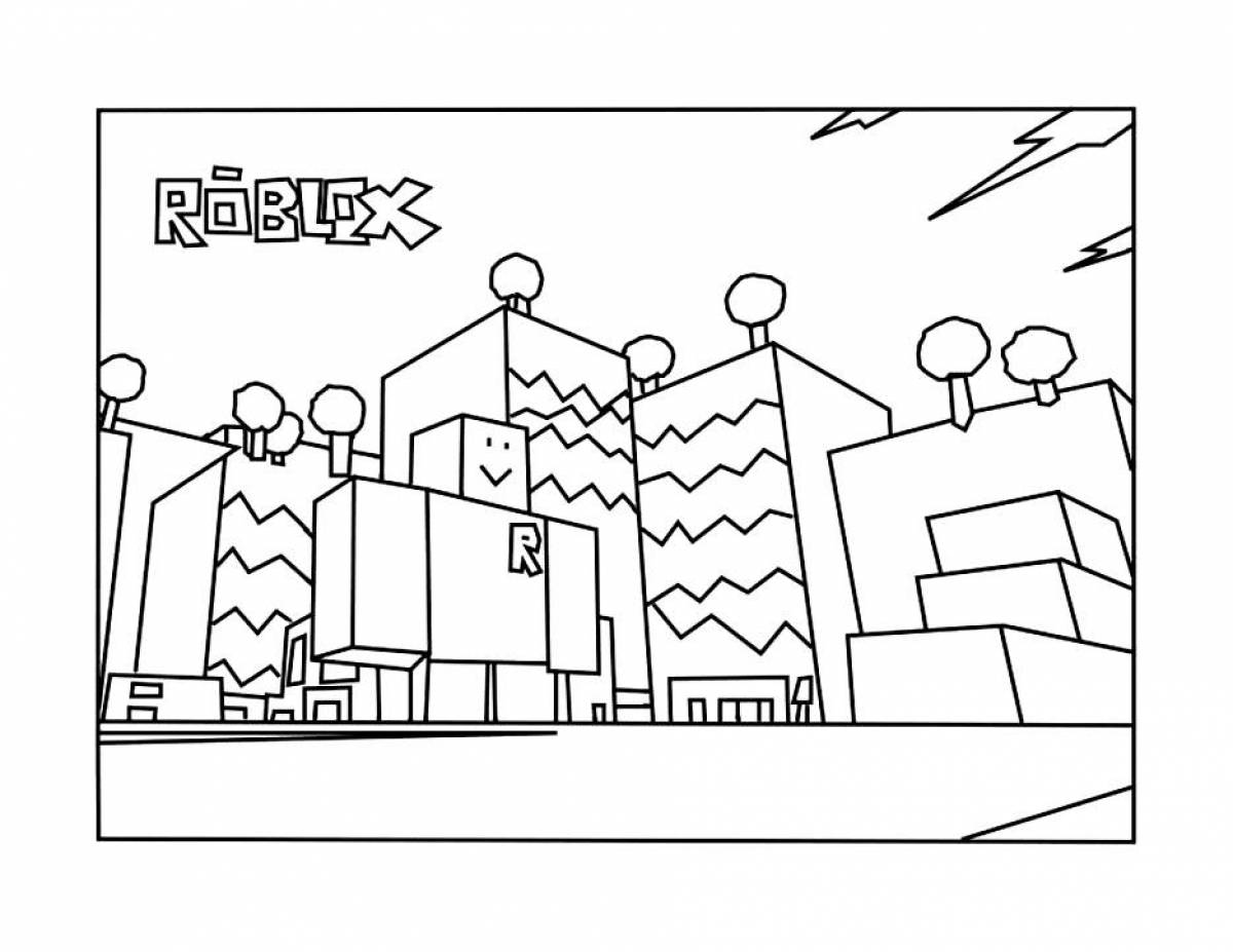 Roblox funny queen coloring page