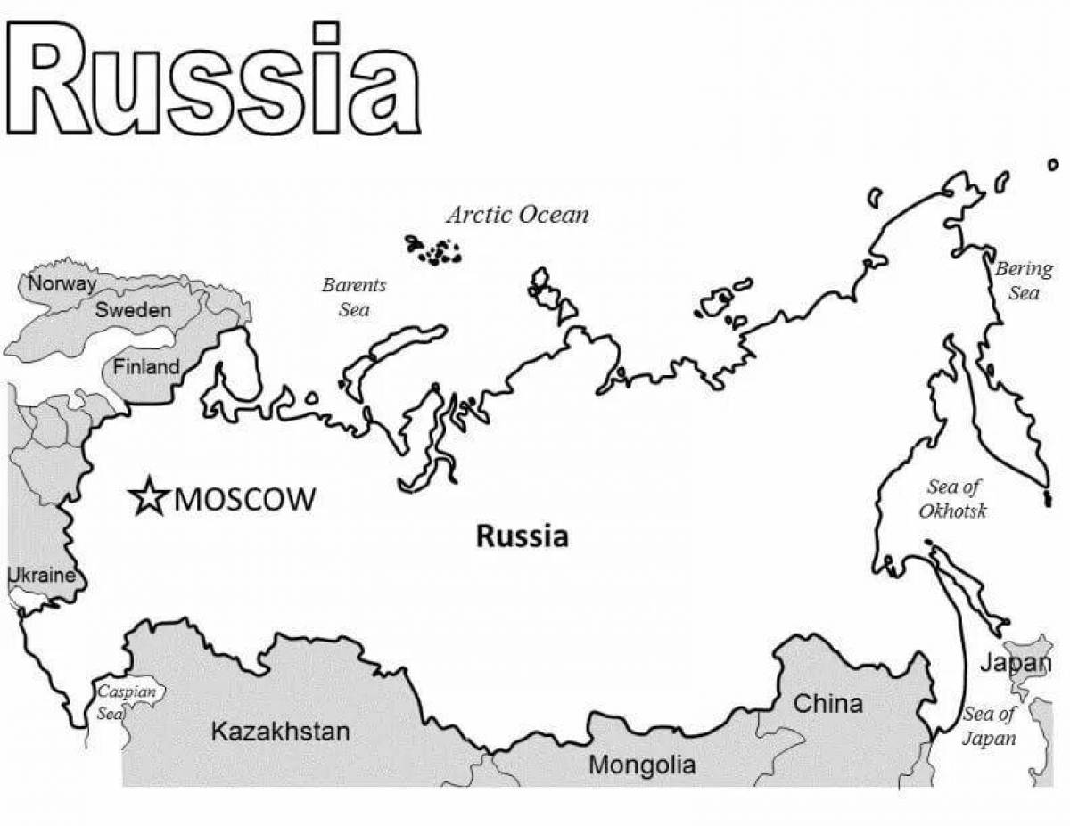 Exquisite map of russia