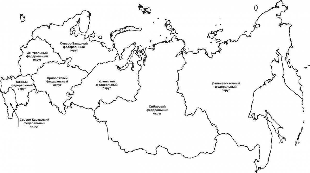 Exotic map of russia