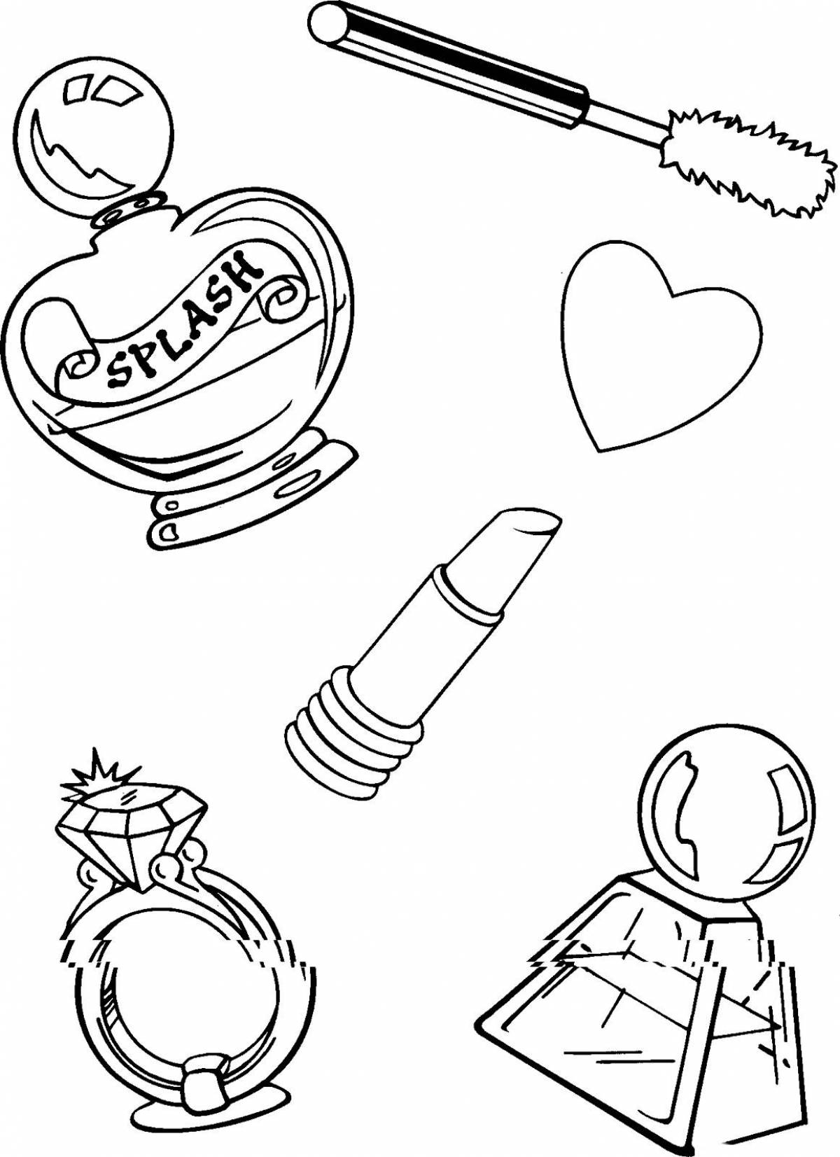 Great cosmetics coloring page