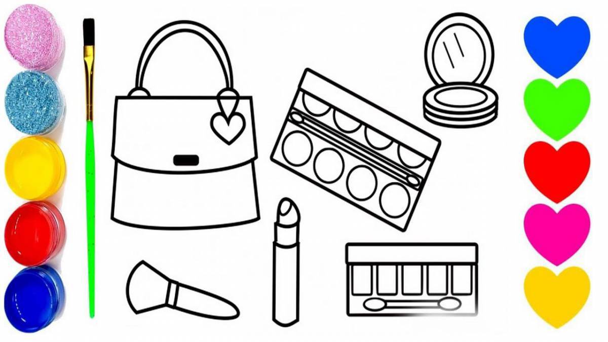 Coloring page generous cosmetics