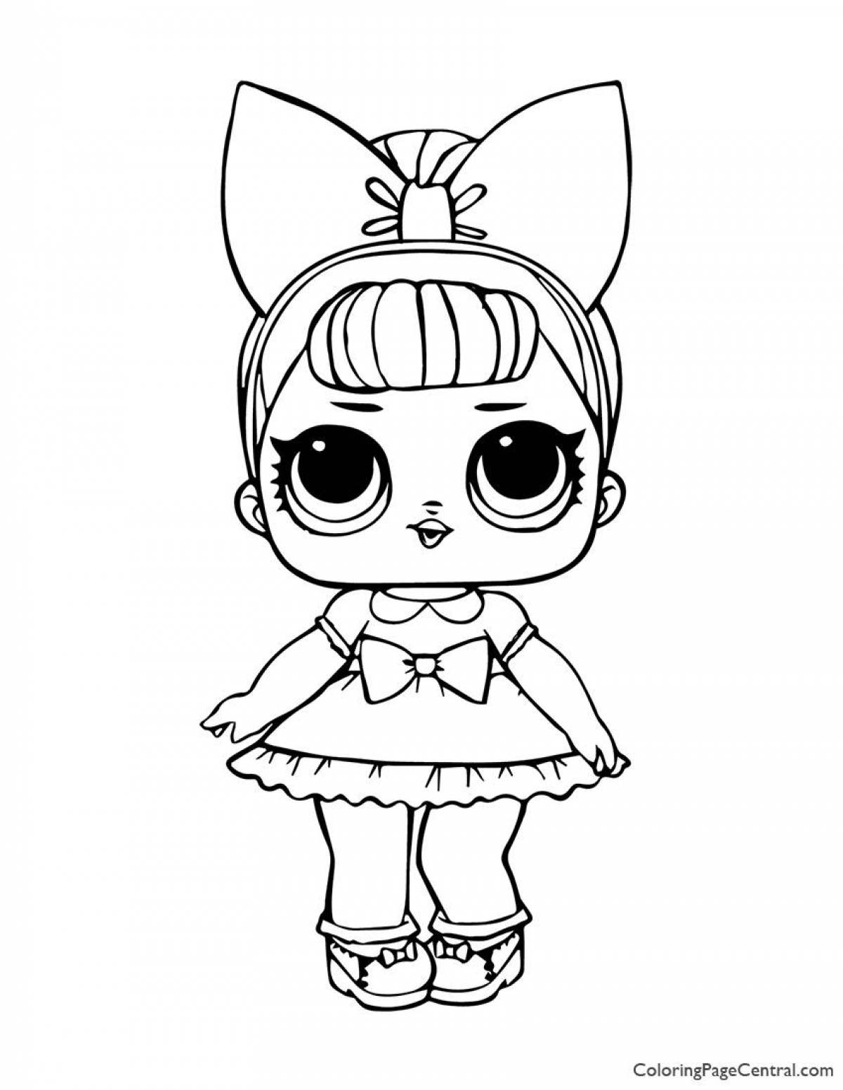 Exquisite lol doll coloring book