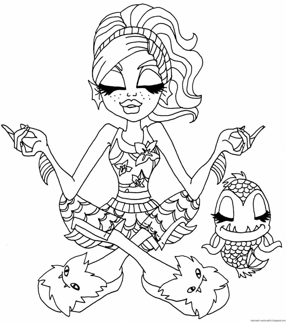Monster high style coloring