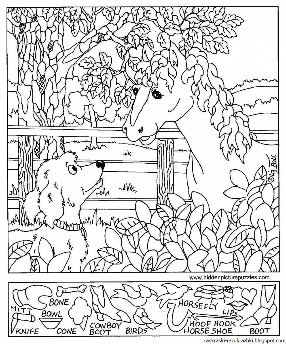 Charming coloring book