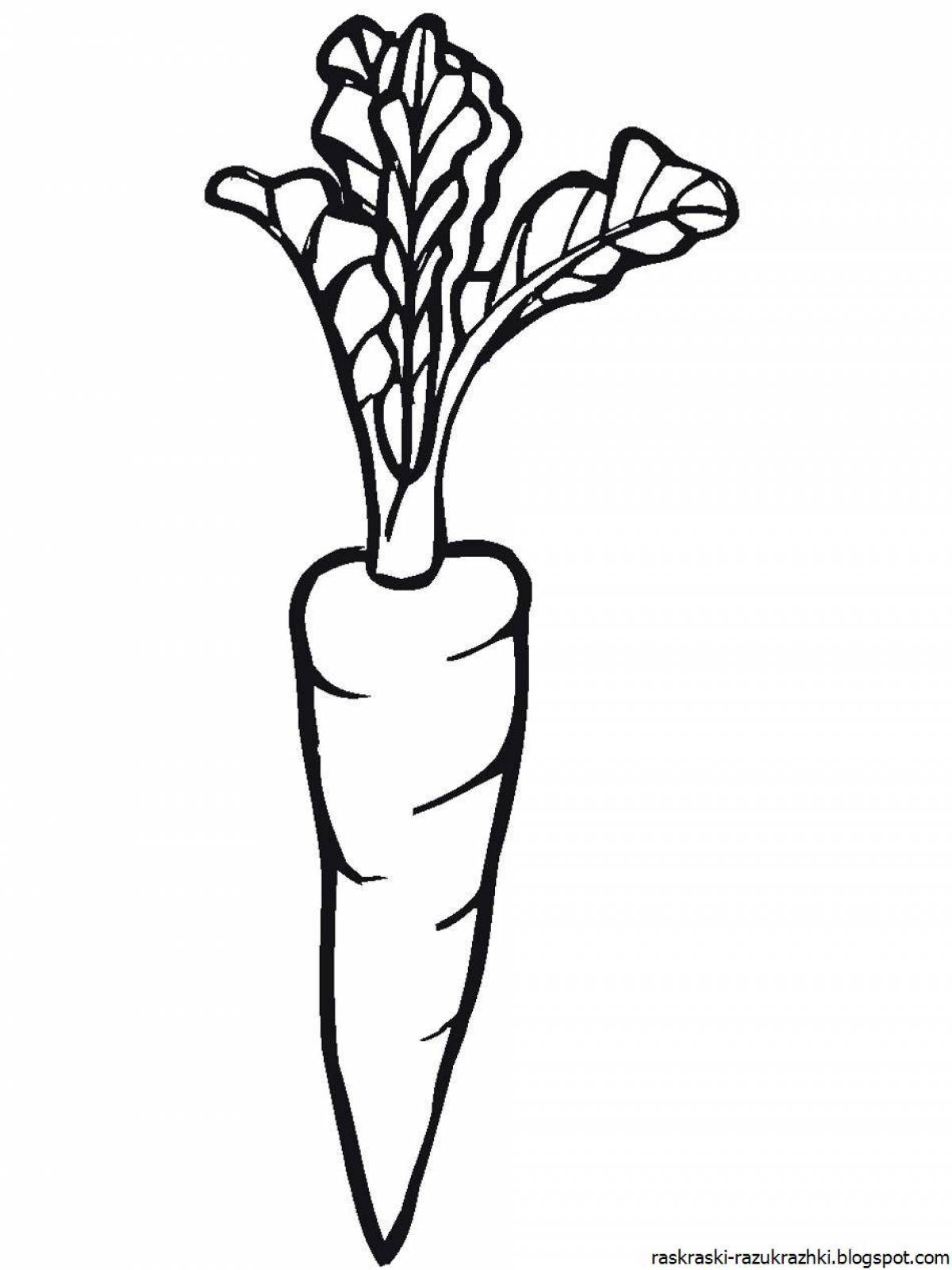 Coloring soft carrot