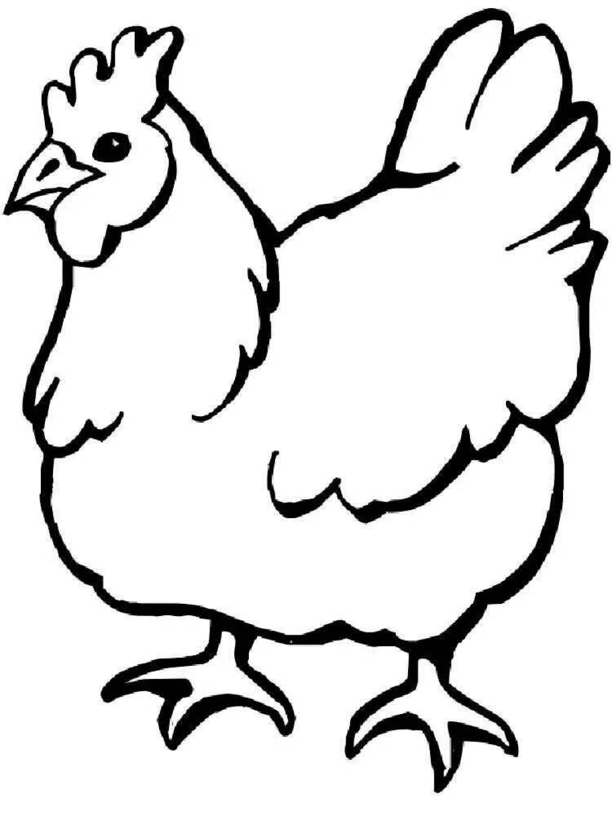 Раскраска живые цыплята