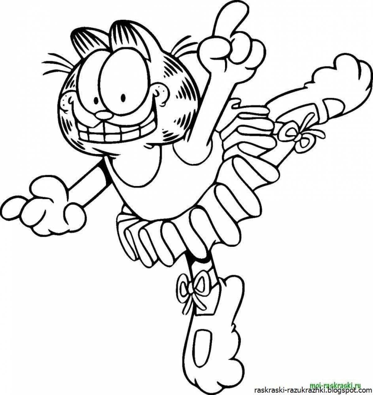 Gleeful coloring page funny