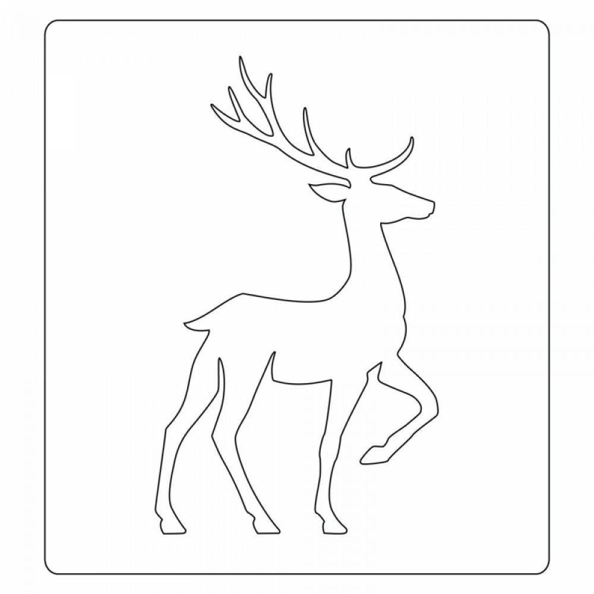 Colorful silver hoof coloring page