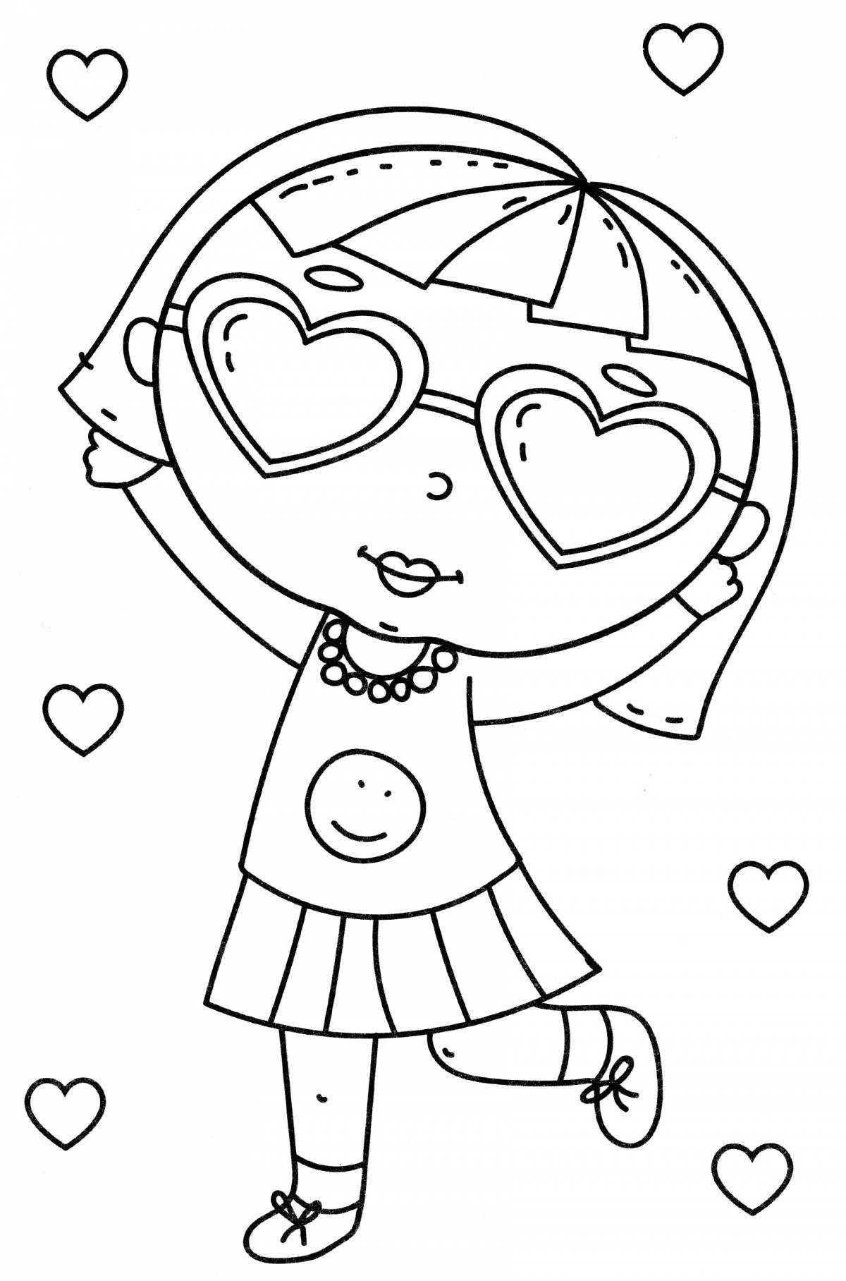 Sparkling coloring page 18