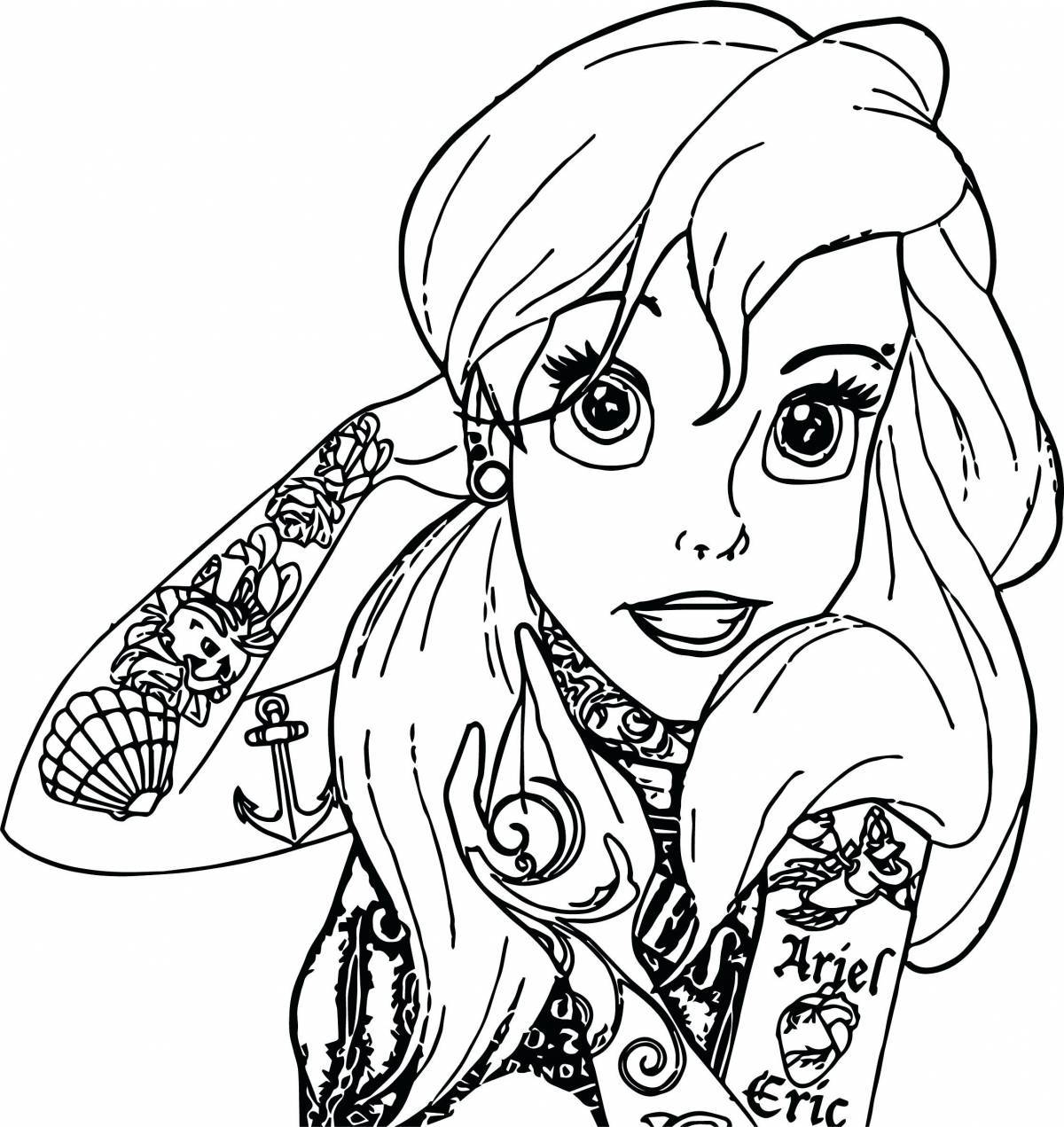 Fairy coloring page 18