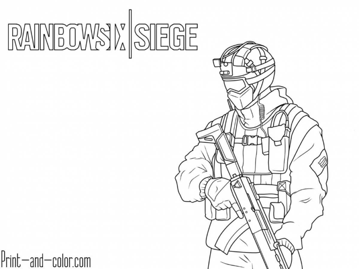 Awesome special forces coloring page