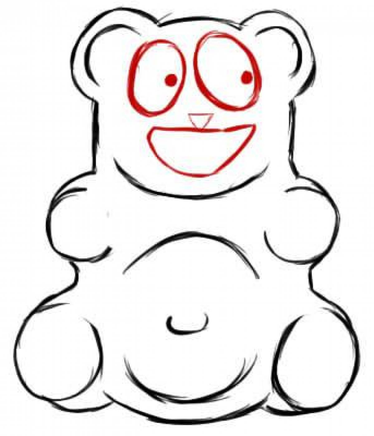 Coloring page charming teddy bear valera