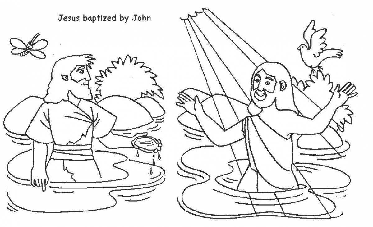 Children's baptism coloring book