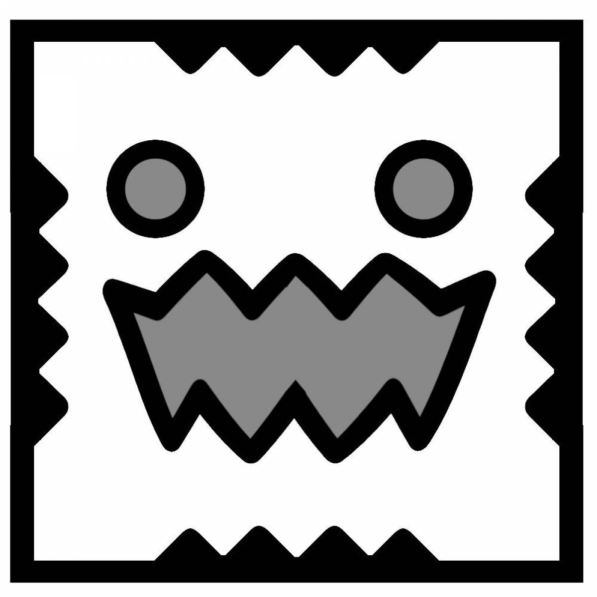 Coloring-quest geometry dash coloring page