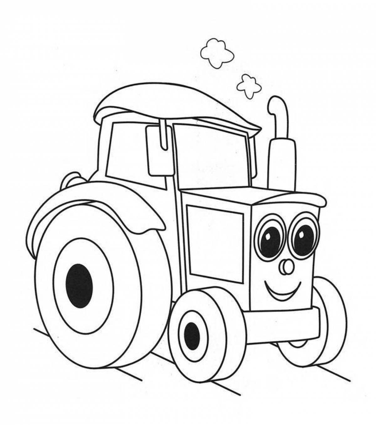A fun car coloring book for 3-4 year olds