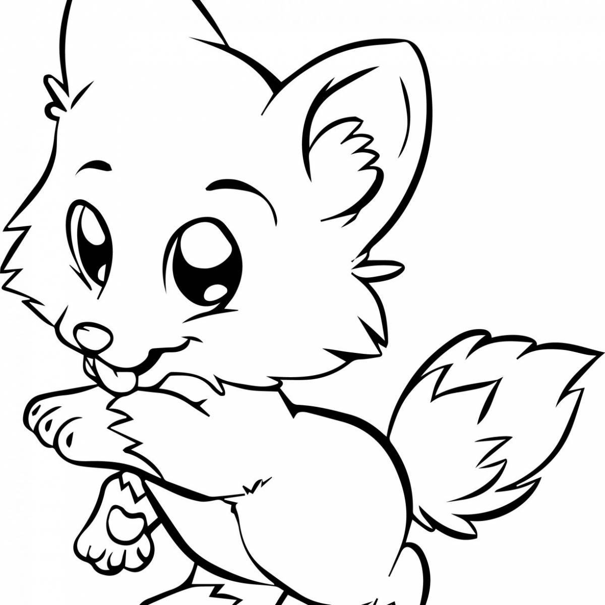 Showy animal coloring pages