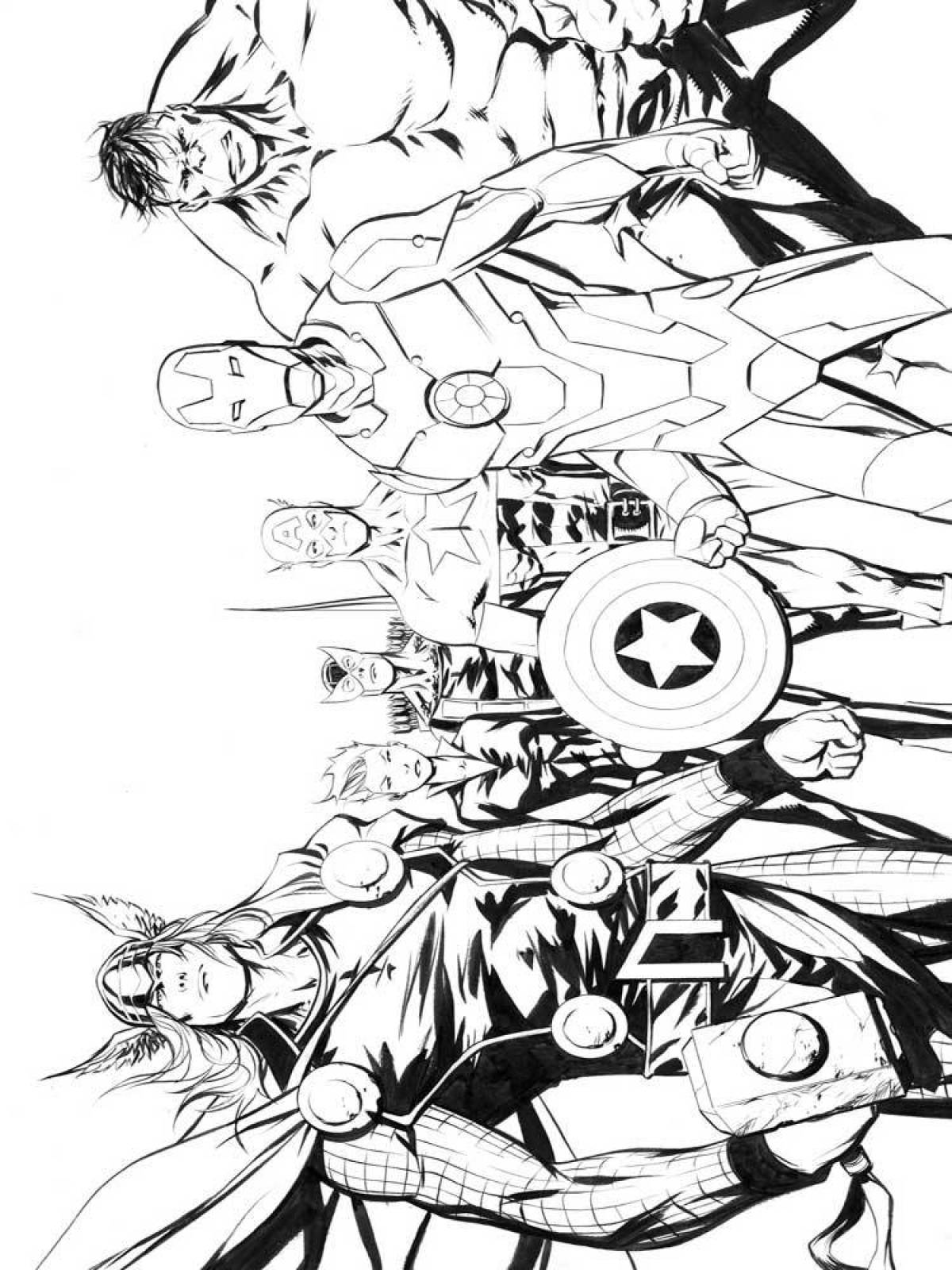 Tokyo avengers playful coloring page