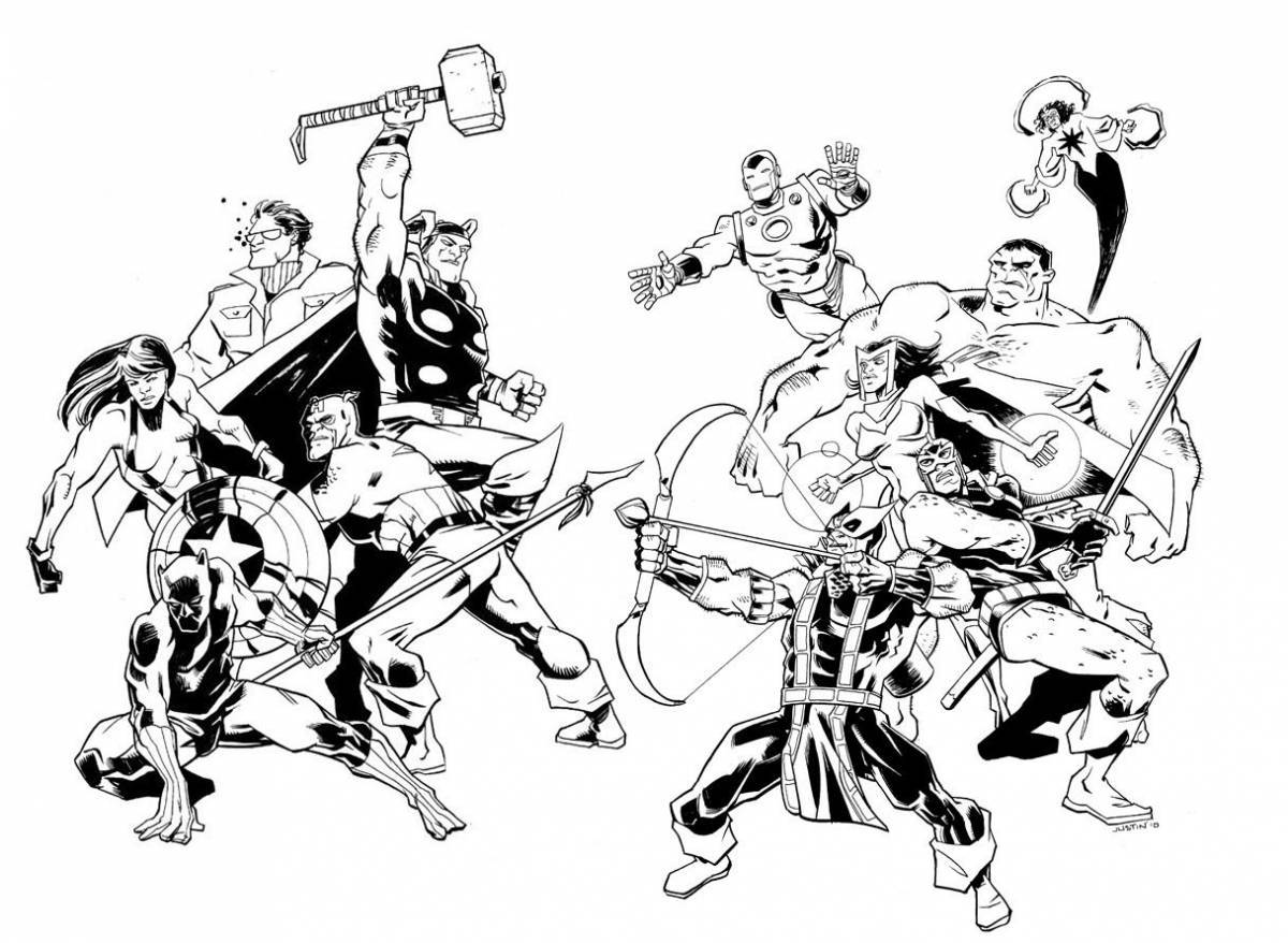Раскраска славных токийских мстителей