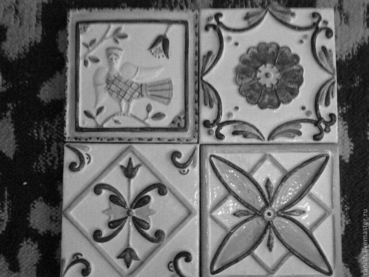 Complex handmade ceramic tiles