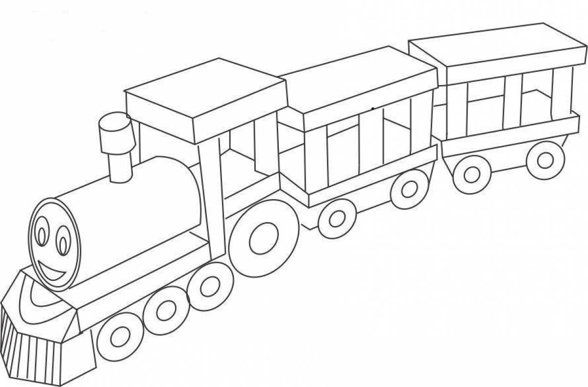 Coloring train for the little ones