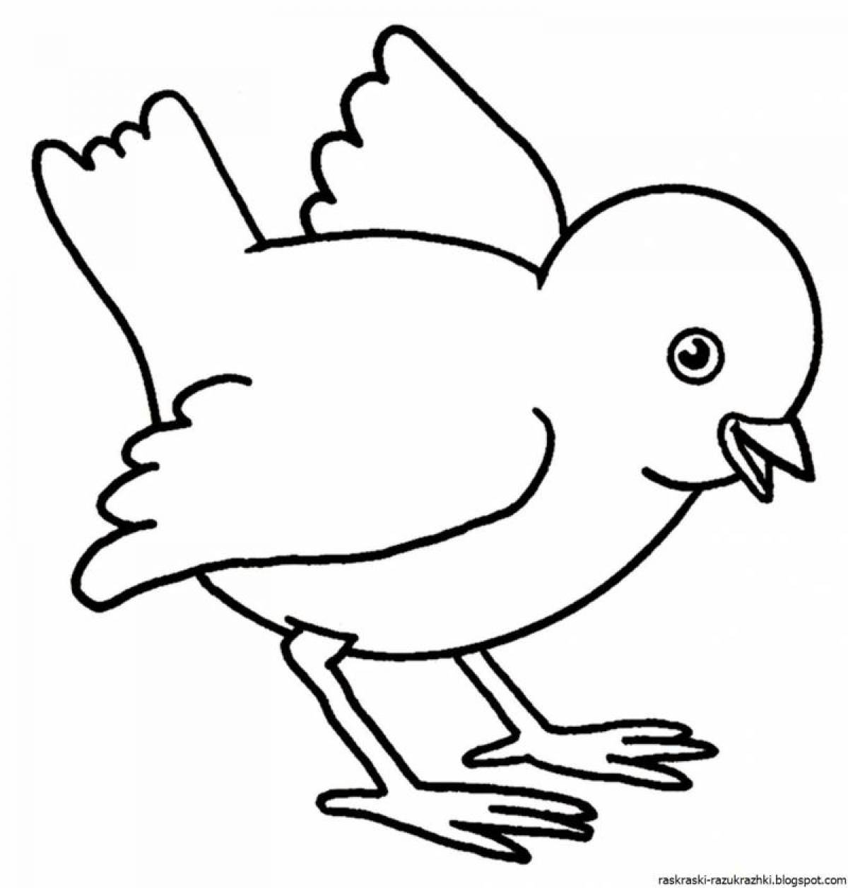 Glorious sparrow coloring pages for kids