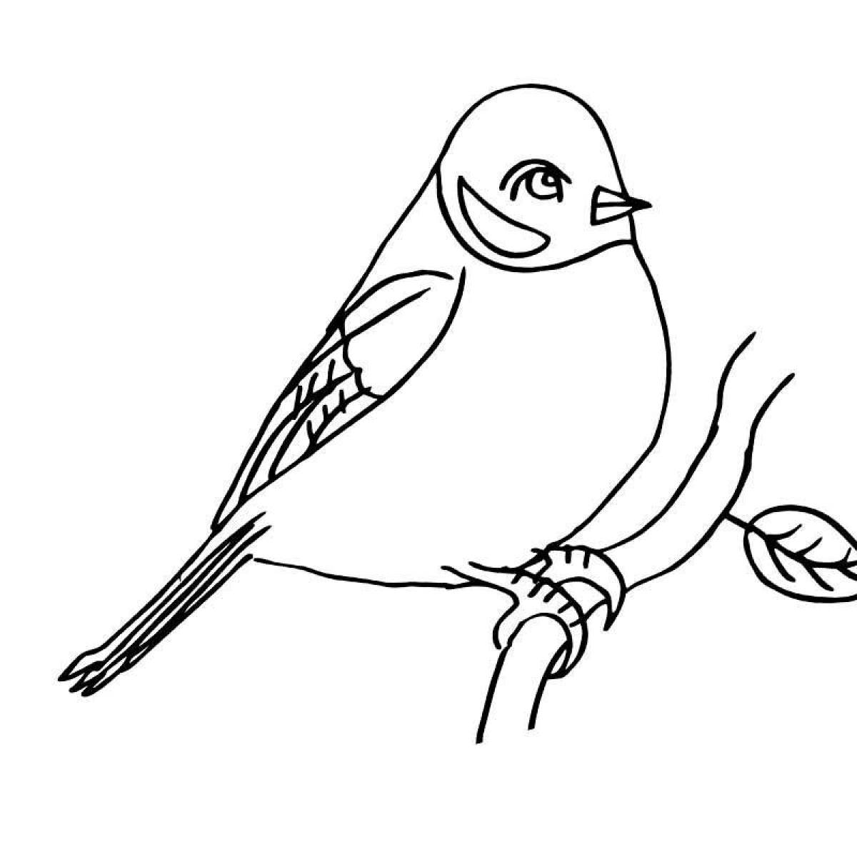 Children's cheering tit coloring page