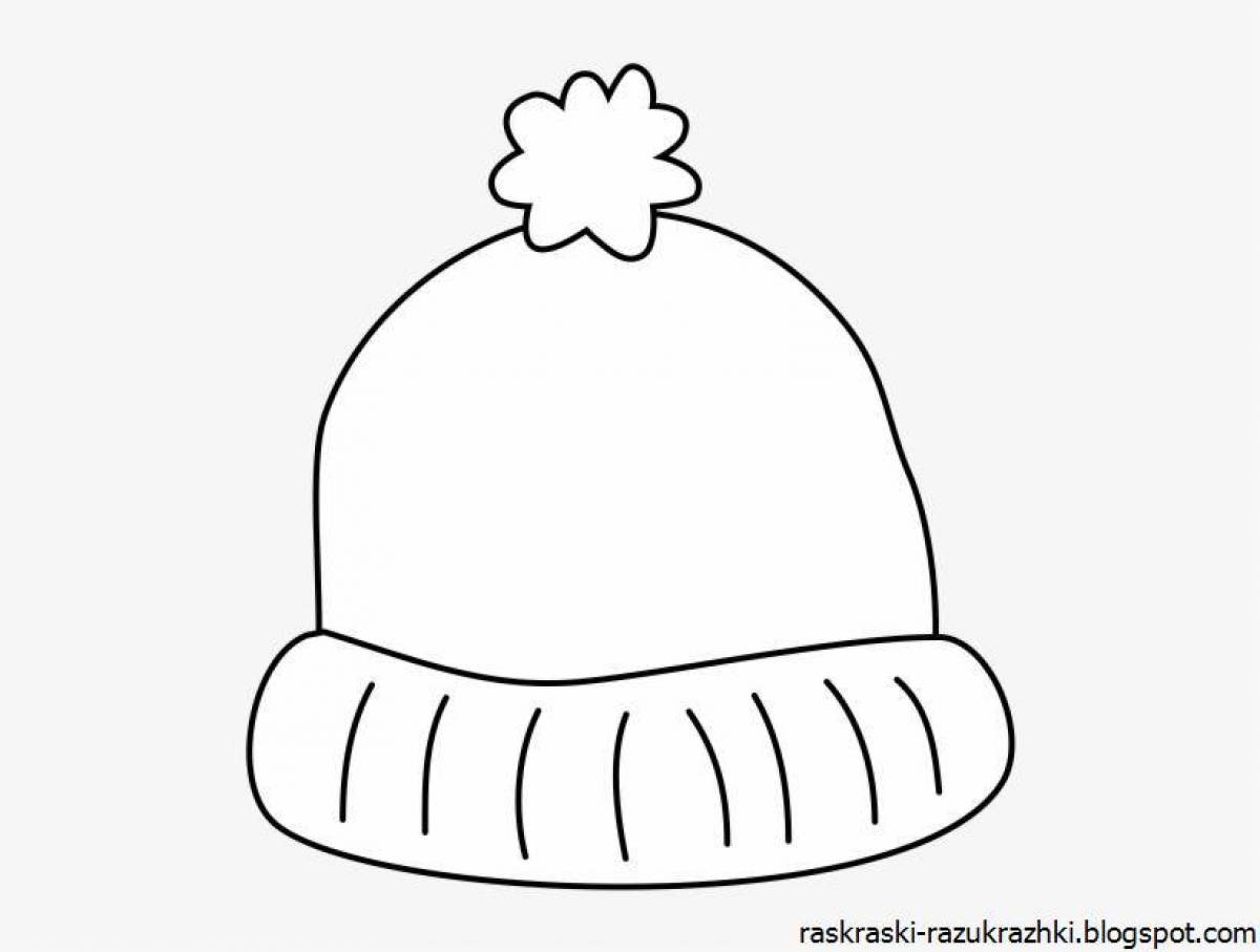 Блестящая шляпа-раскраска для детей