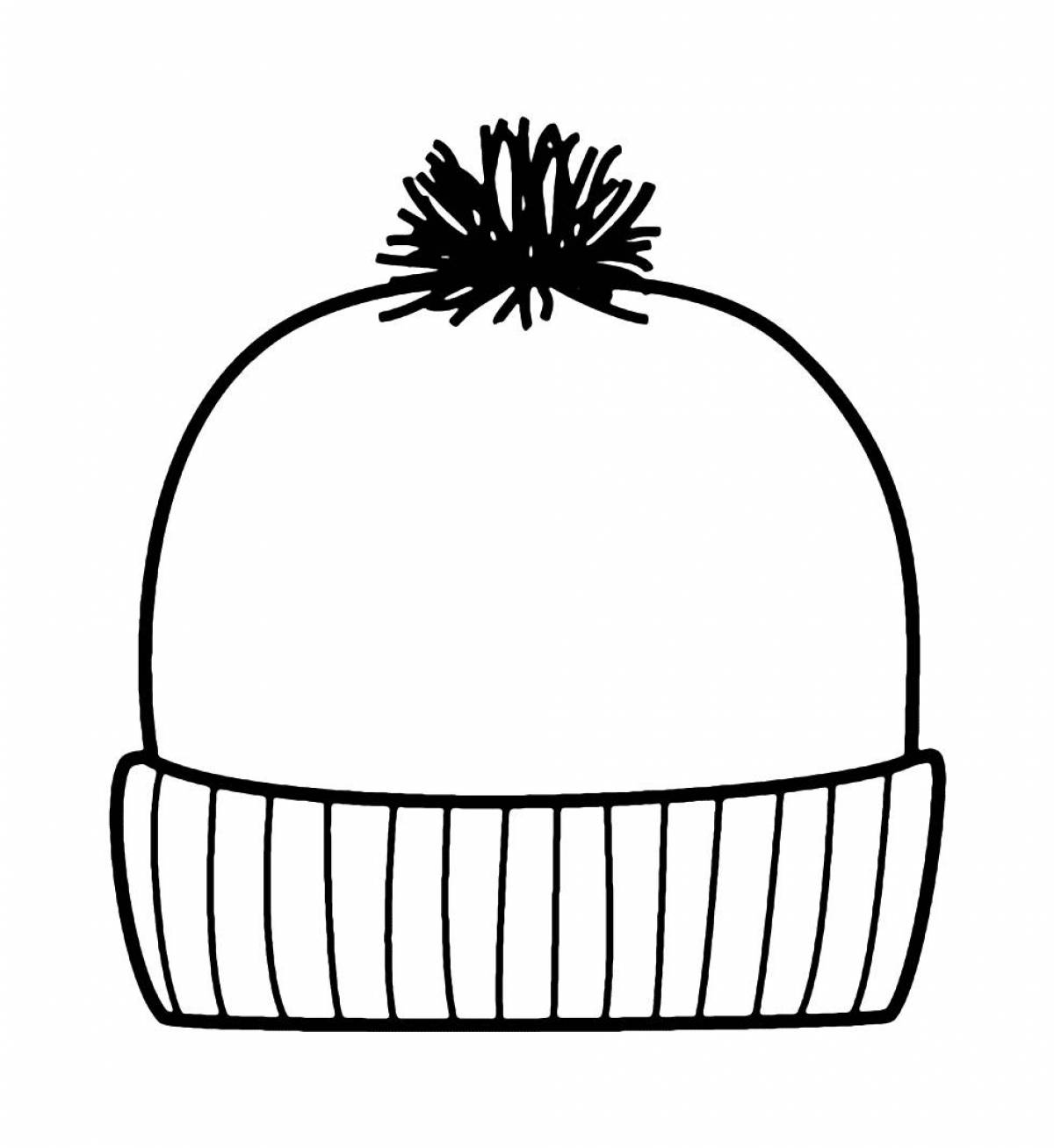 Incredible Hat Coloring Page for Toddlers