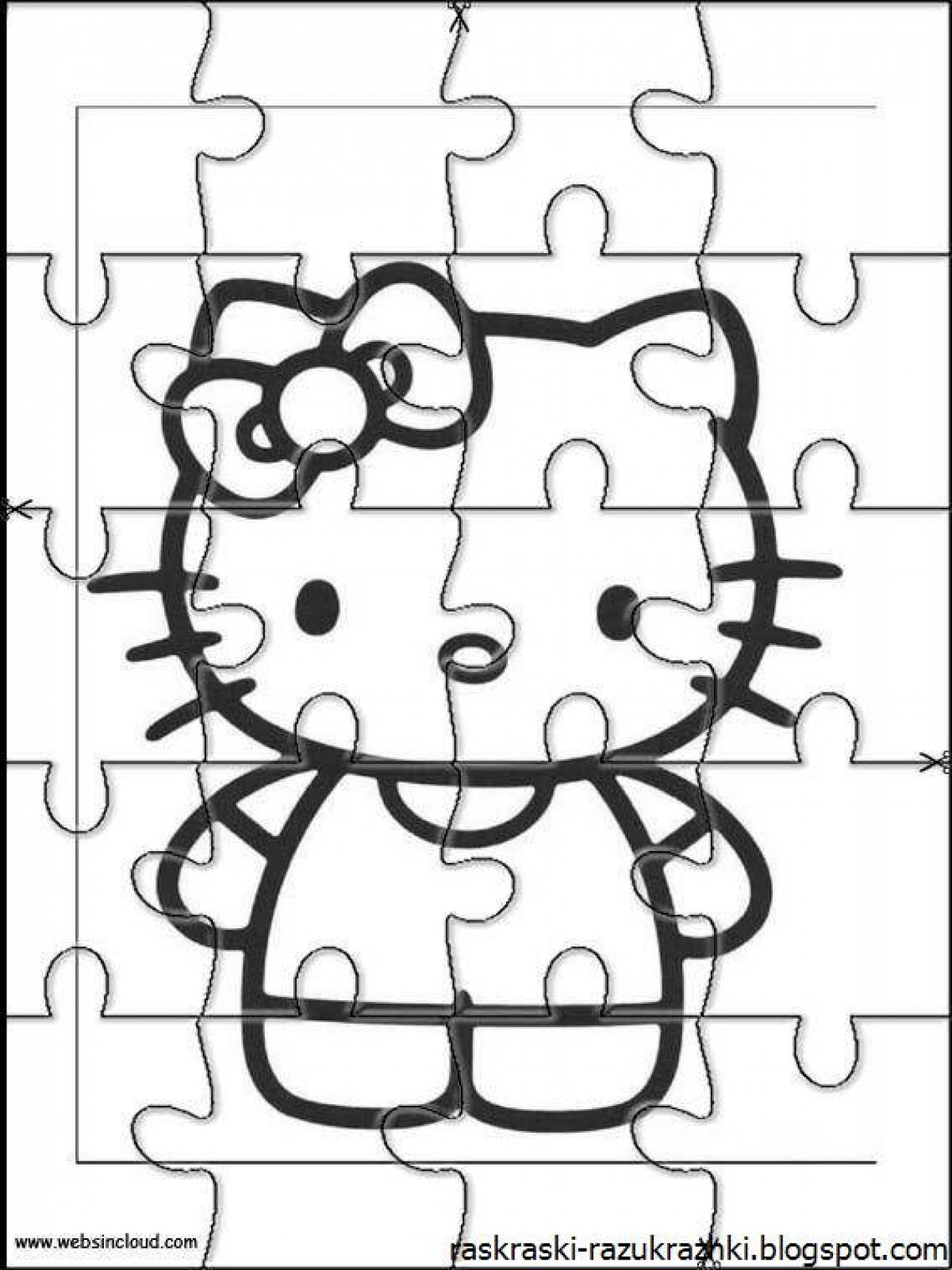 Fun puzzle coloring book