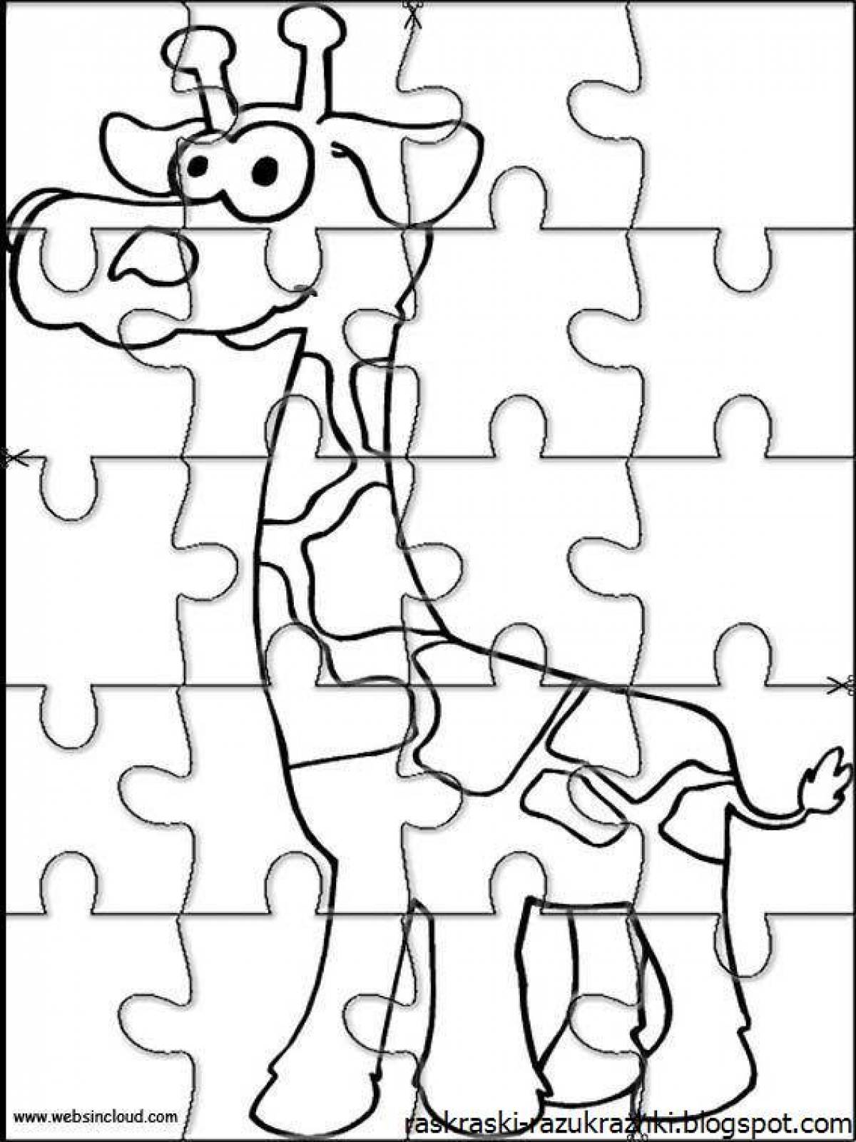 Adorable coloring puzzle