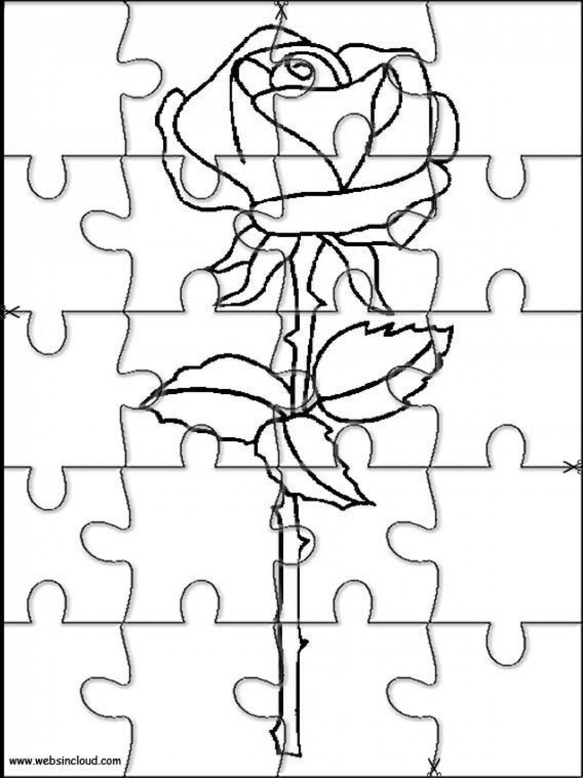 Amazing puzzle coloring page