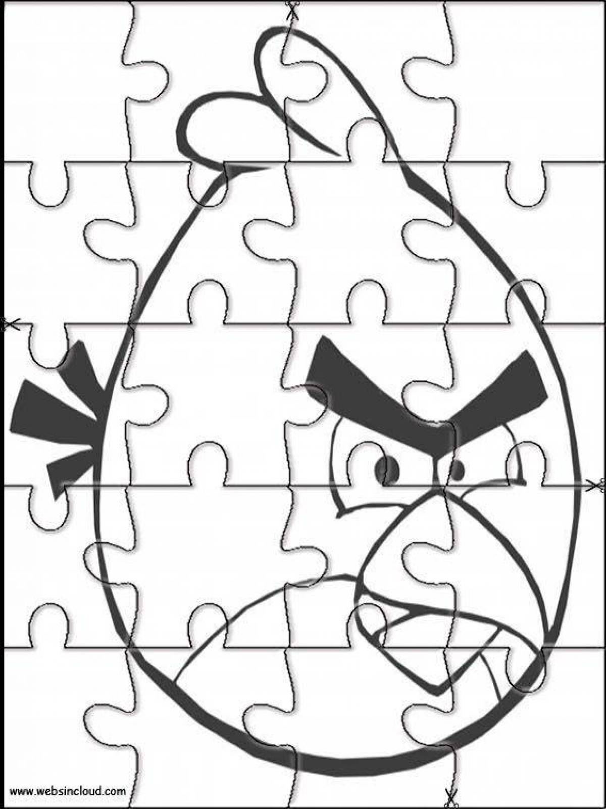 Great puzzle coloring book