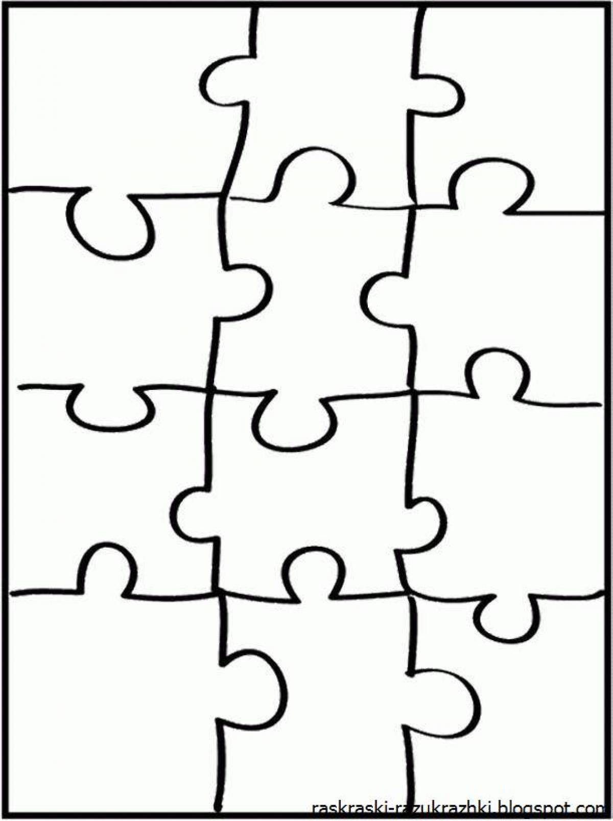 Peaceful puzzle coloring page