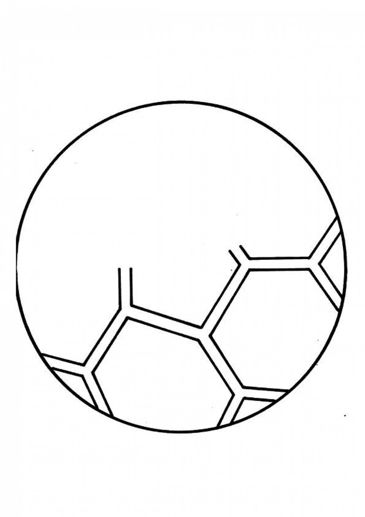 Раскраска с футбольным мячом
