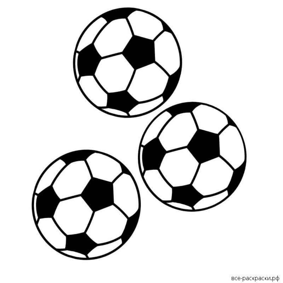 Amazing soccer ball coloring page