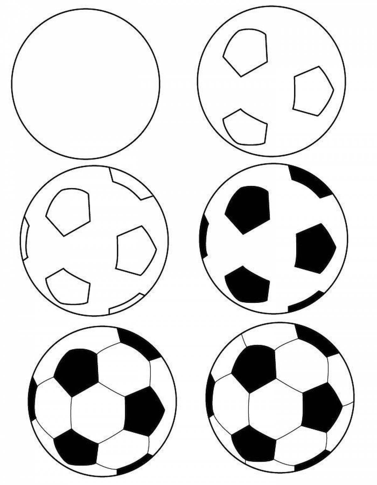 Coloring the incredible soccer ball
