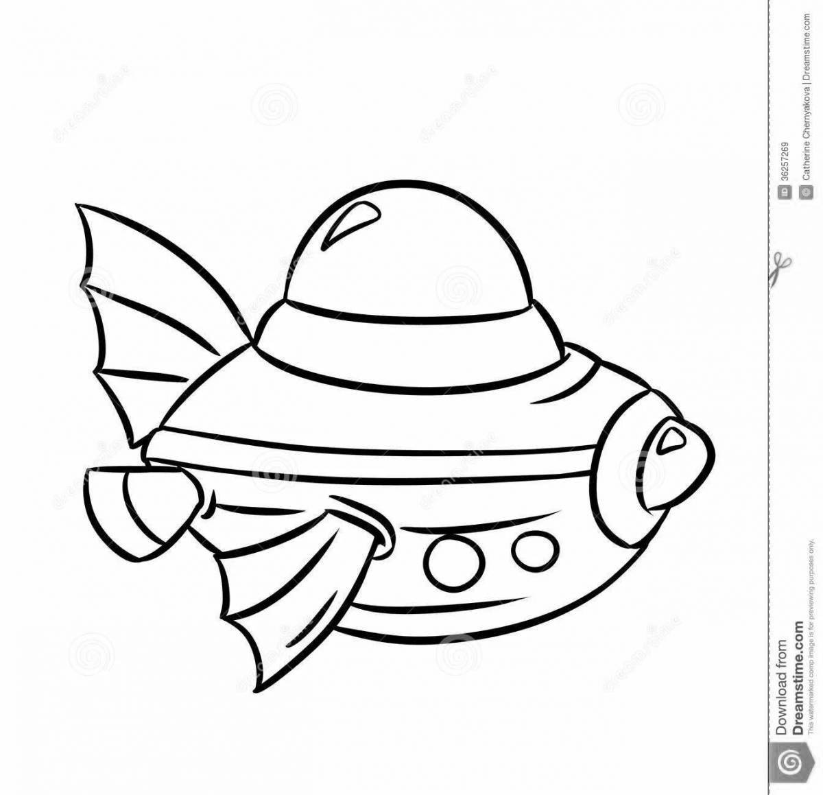 Attractive bathyscaphe coloring book