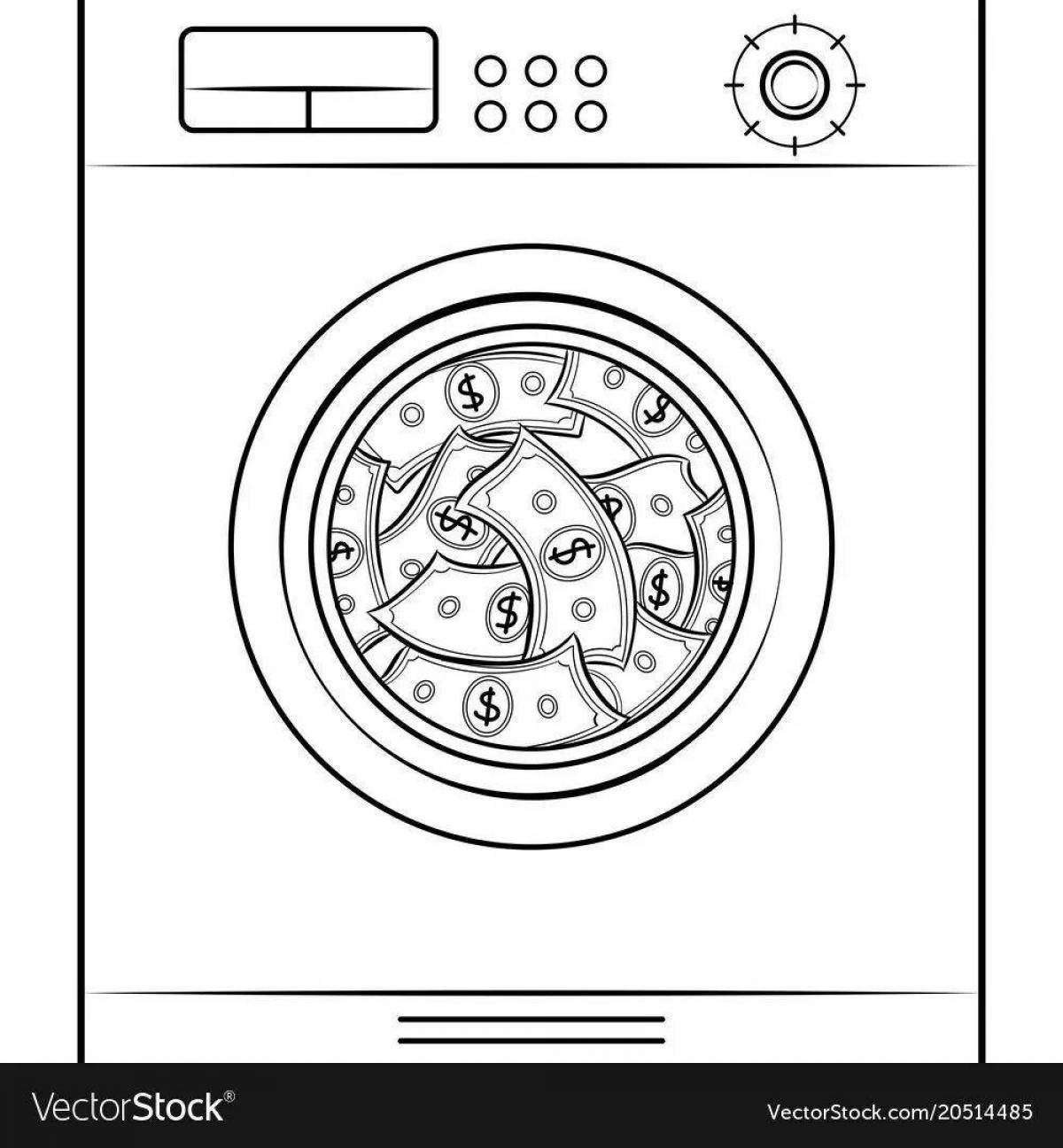 Fabulous washing machine coloring book