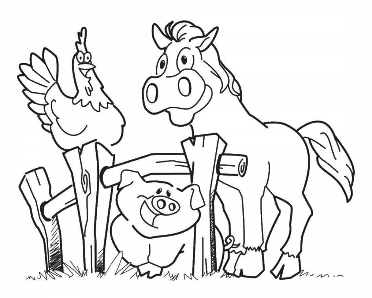 Outstanding animal coloring pages