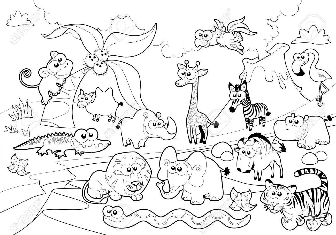 Irresistible animal coloring pages
