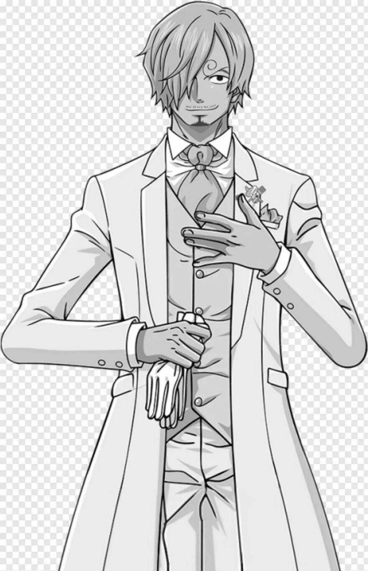 Coloring beautiful sanji
