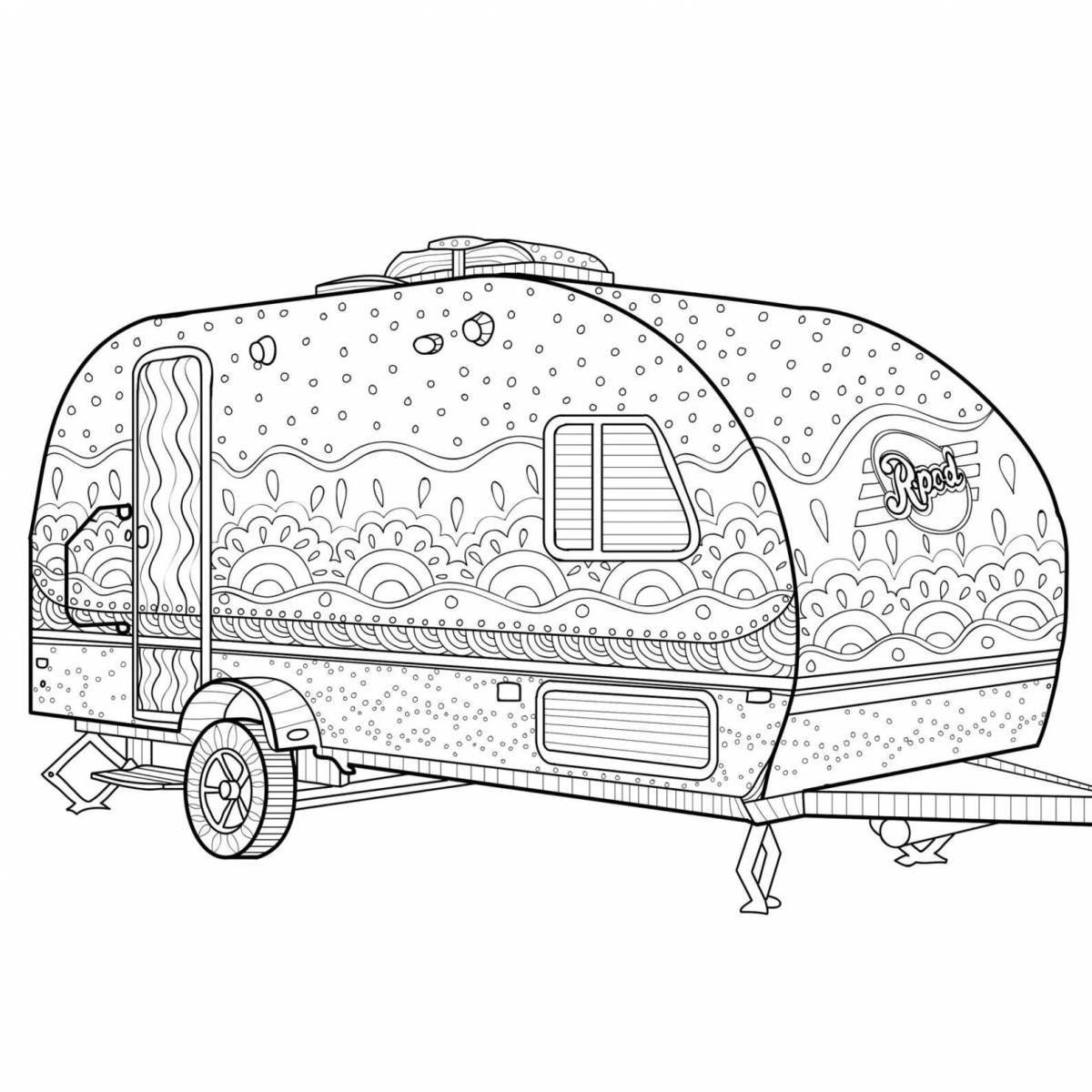 Great motorhome coloring page