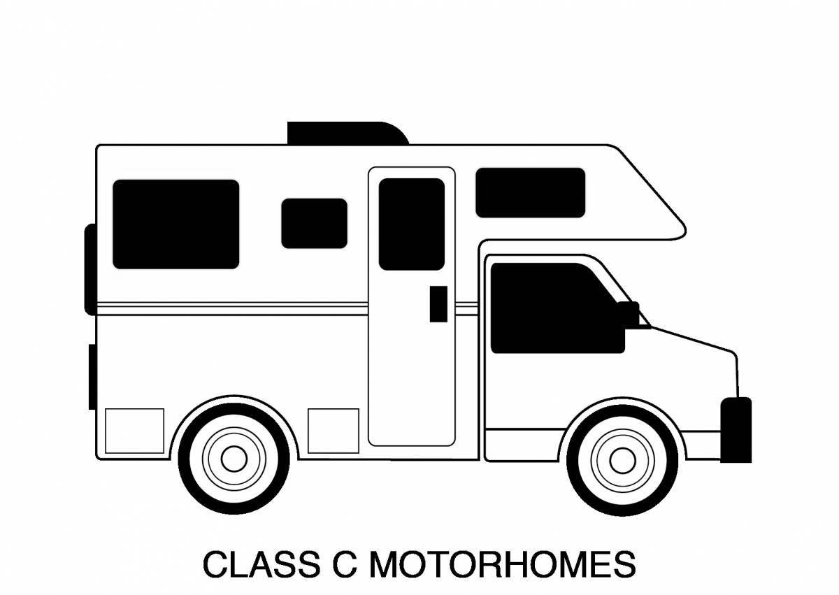 Gorgeous Motorhome Coloring Page