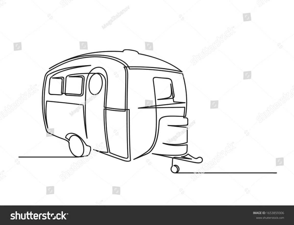 Coloring page gorgeous motorhome