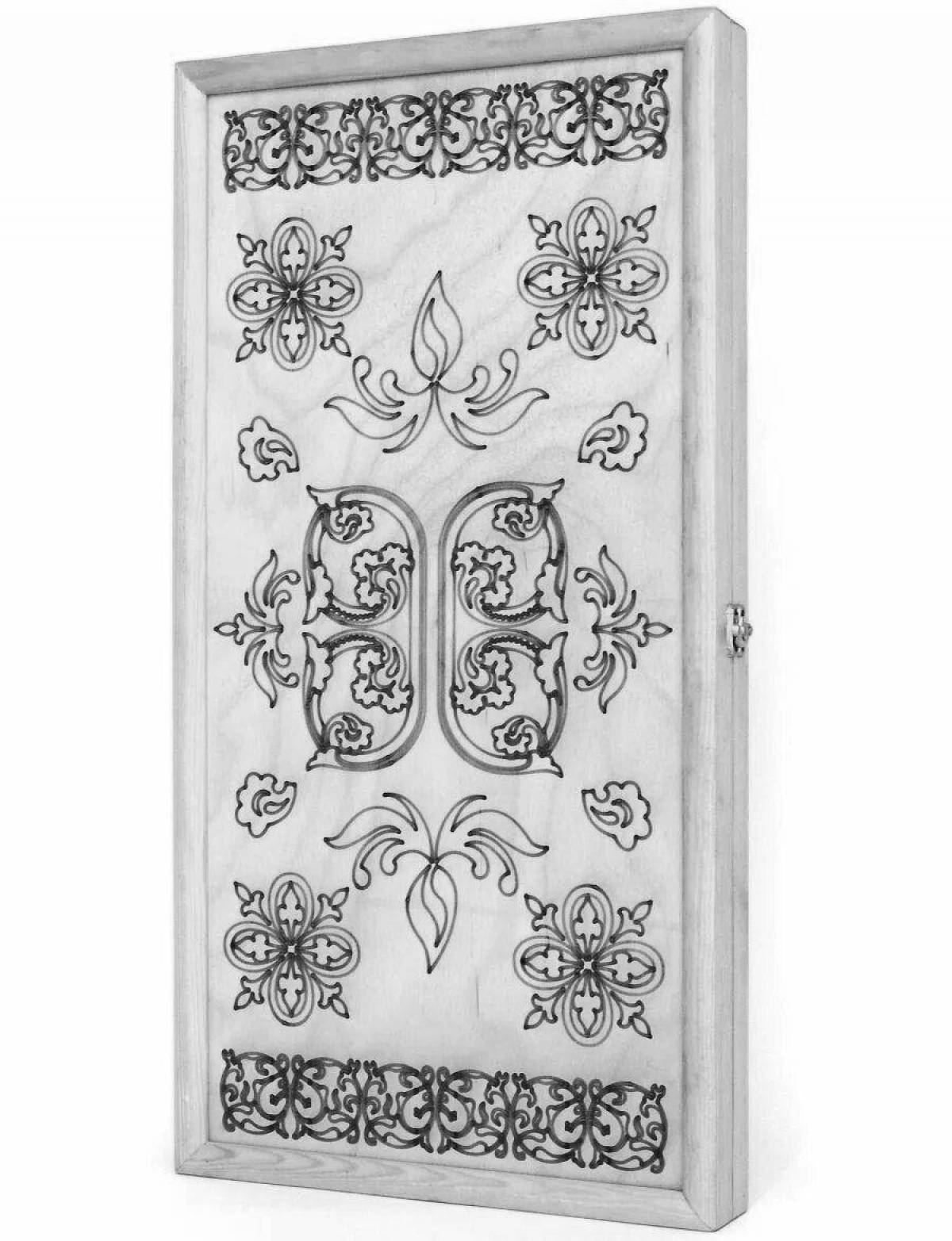 Fun coloring backgammon