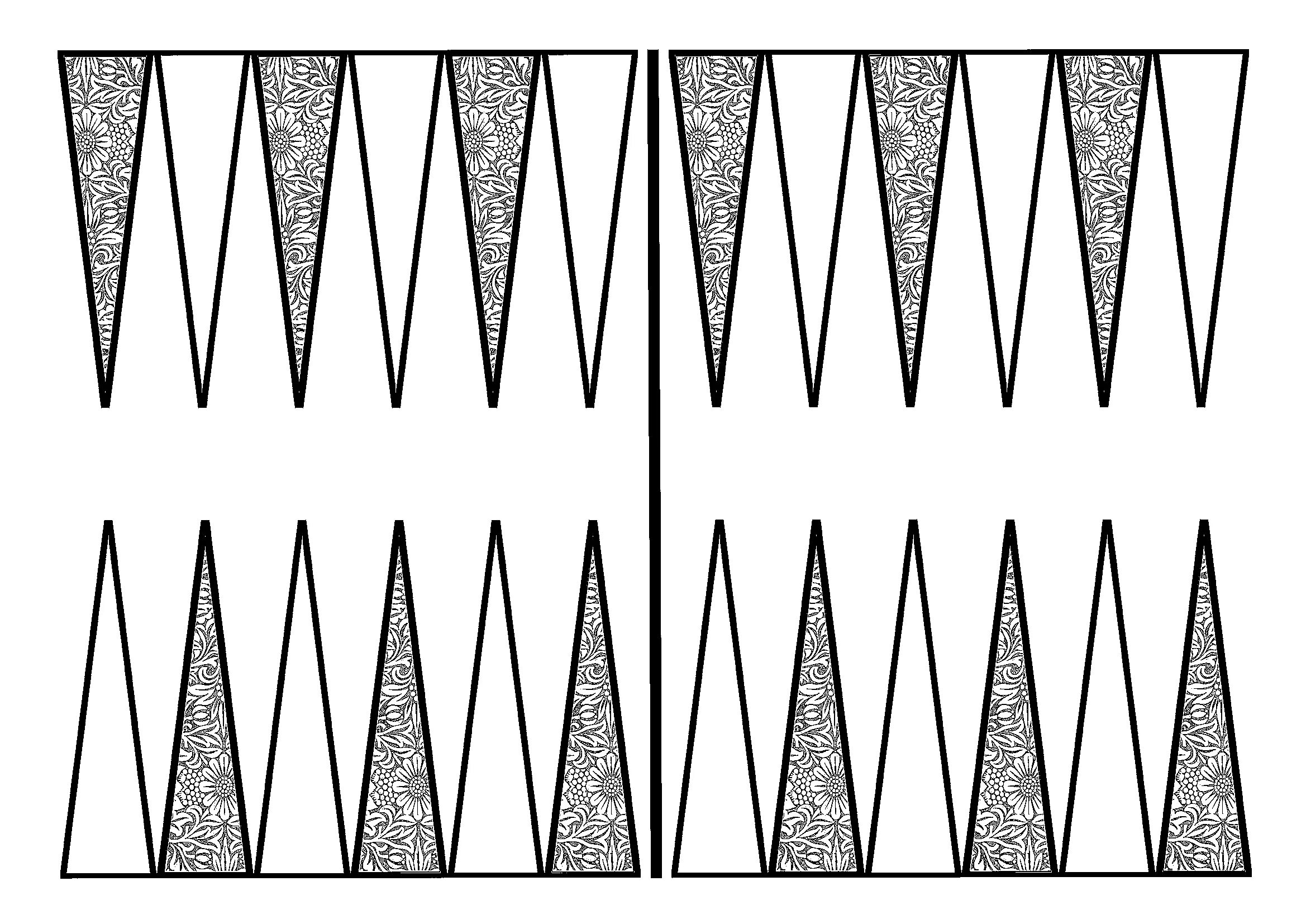 Miraculous backgammon coloring book