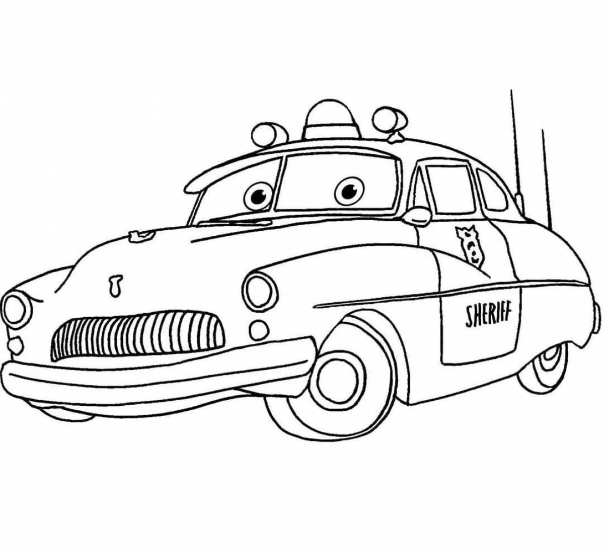 Exciting autopatrol coloring book
