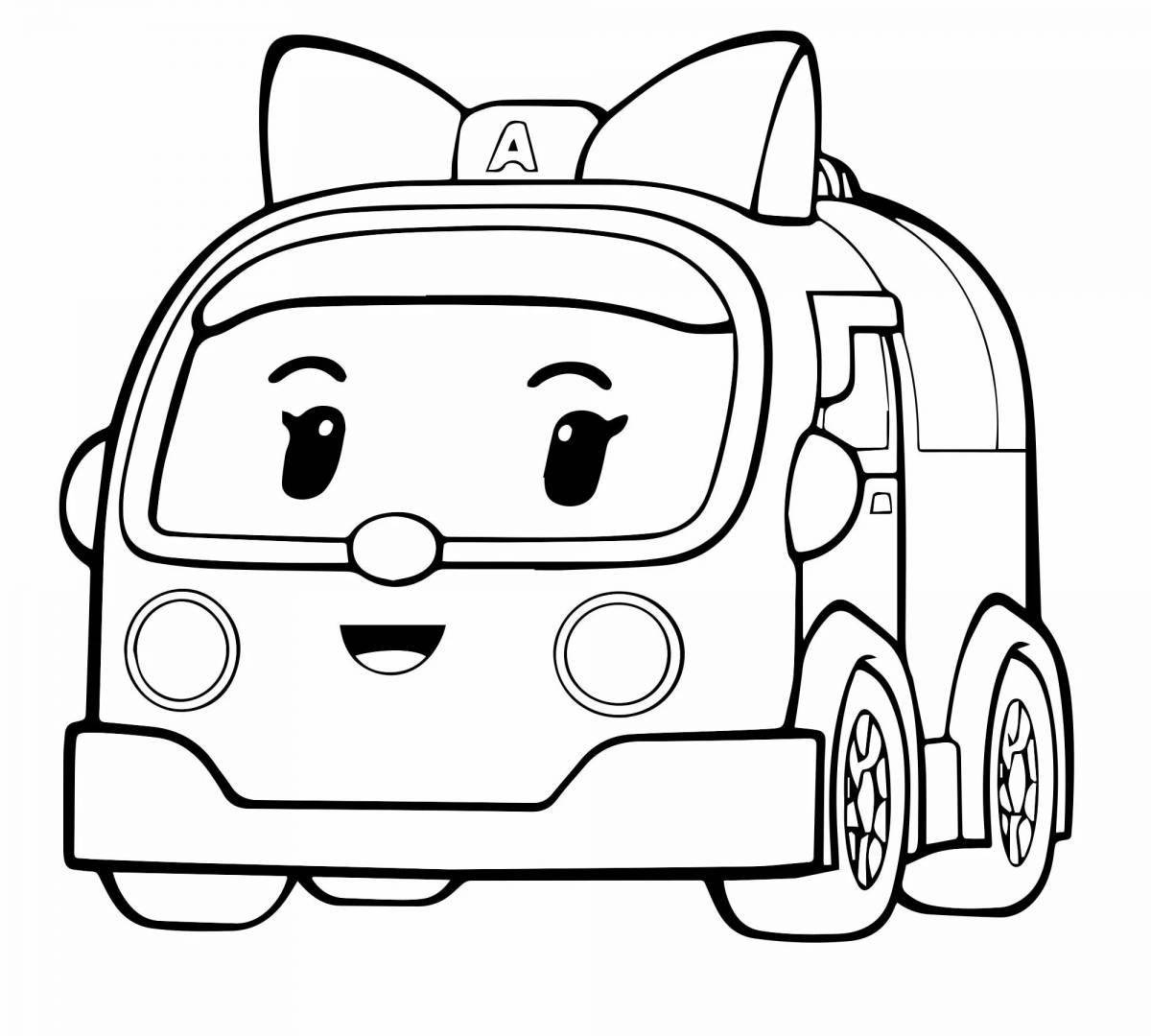 Bold autopatrol coloring page