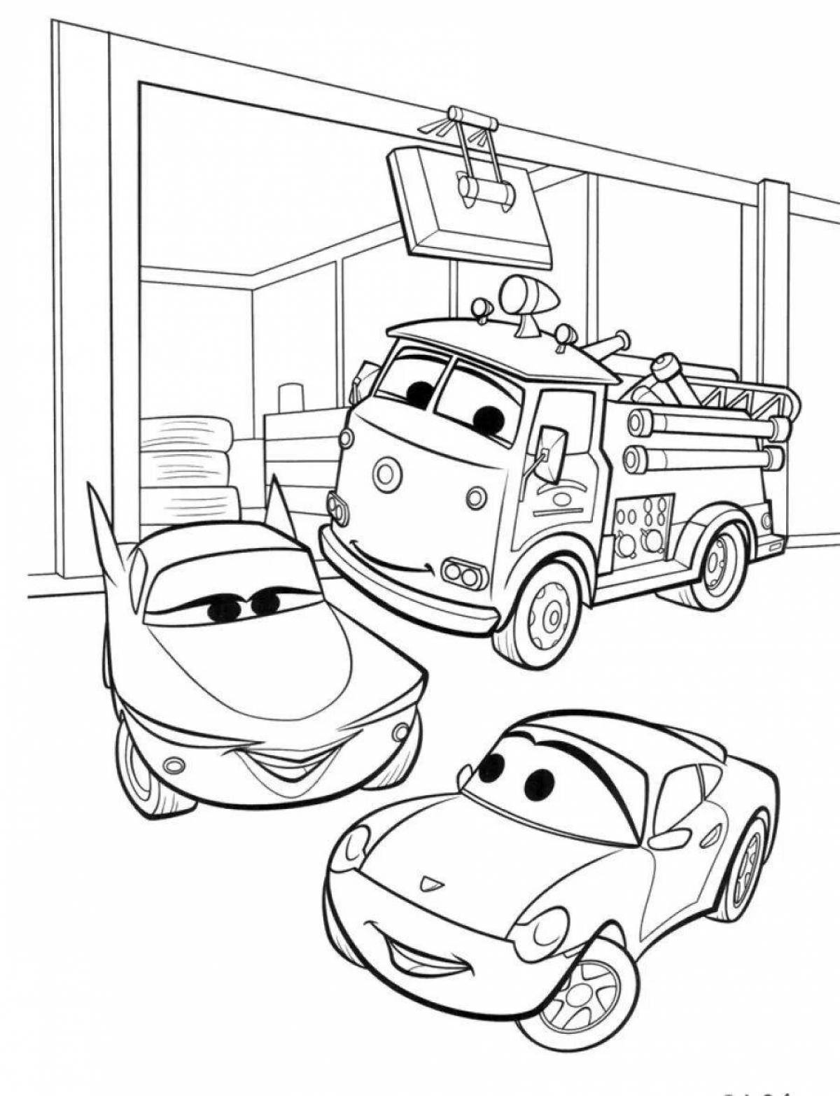 Auto Patrol comic coloring page