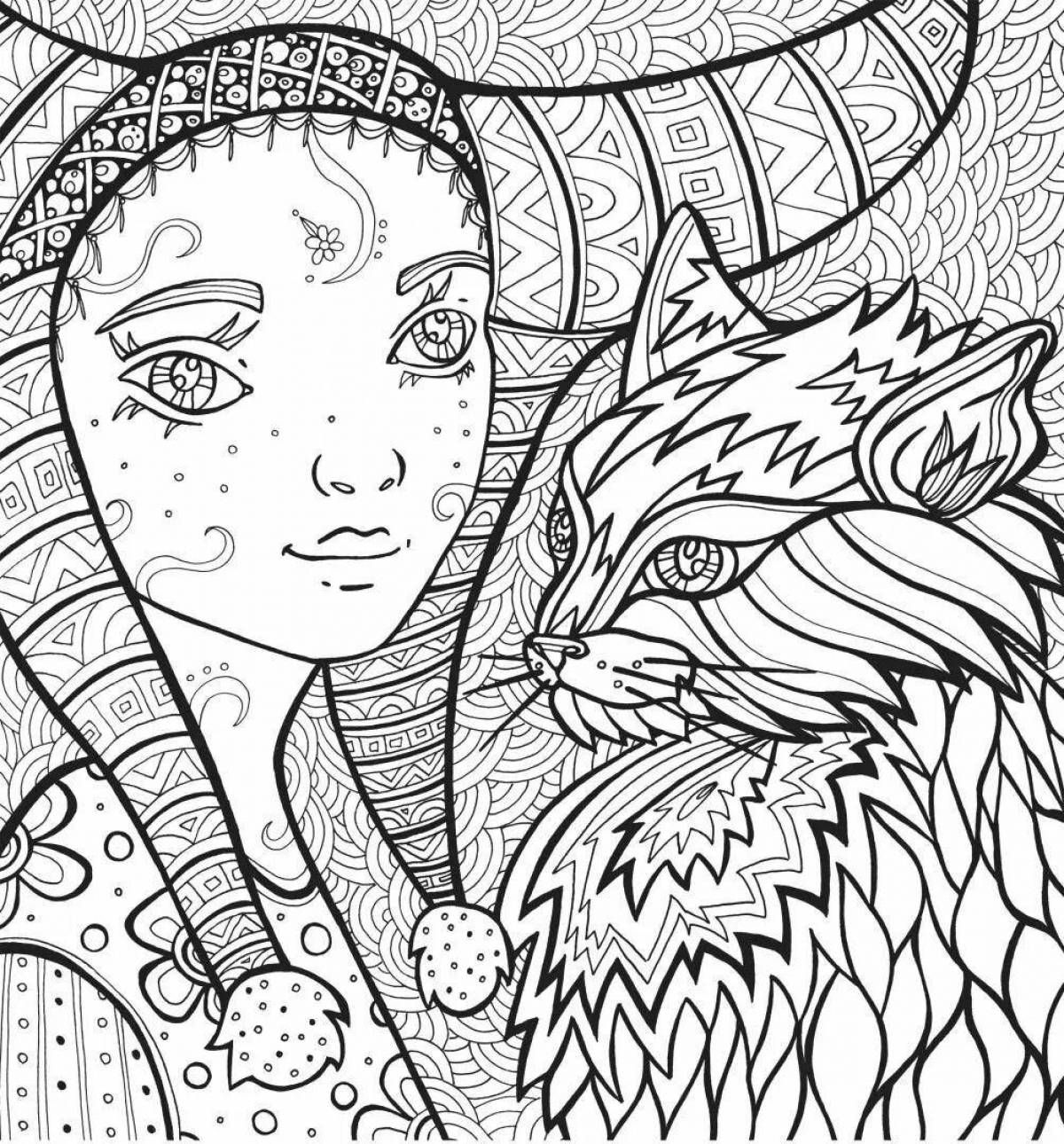 Mystical marvelous coloring book